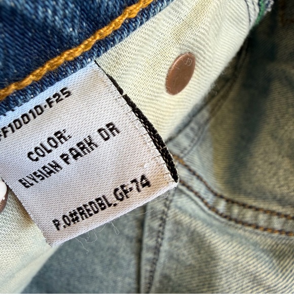 GRLFRND Noa Engineer Jorts Elysian Park Dr Blue Jean Shorts denim Revolve 28 - Picture 14 of 16